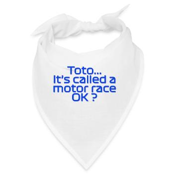 Toto, das nennt man ein Autorennen OK? - Bandana - Weiß - Vorne