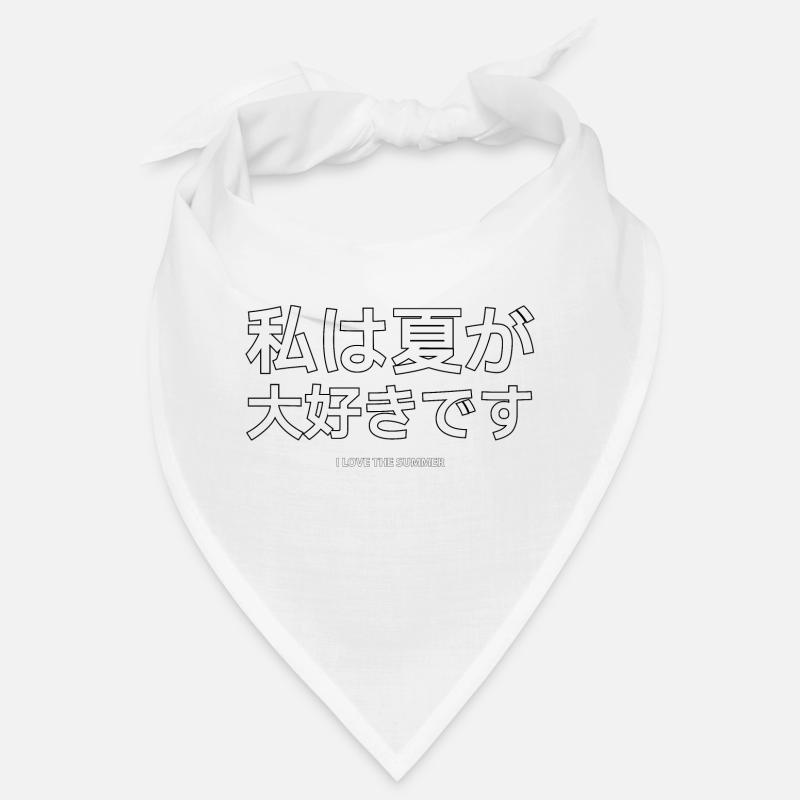Sommer Spruch Japanische Sprache - Bandana - Weiß