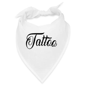 Tattoo - Bandana - Weiß - Vorne