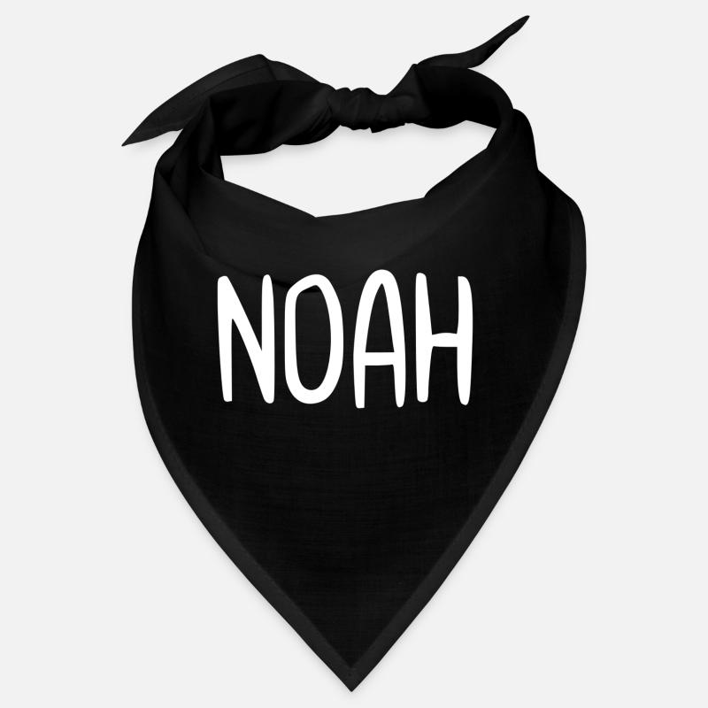 Noah Custom Name Schriftart Text Geburtstag Bandana