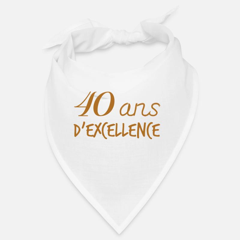 Anniversaire 40 ans d'excellence Bandana