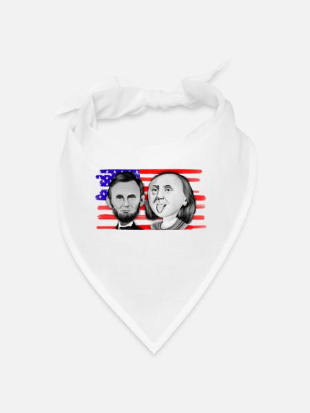 Franklin & Lincoln - Bandana - white - Front