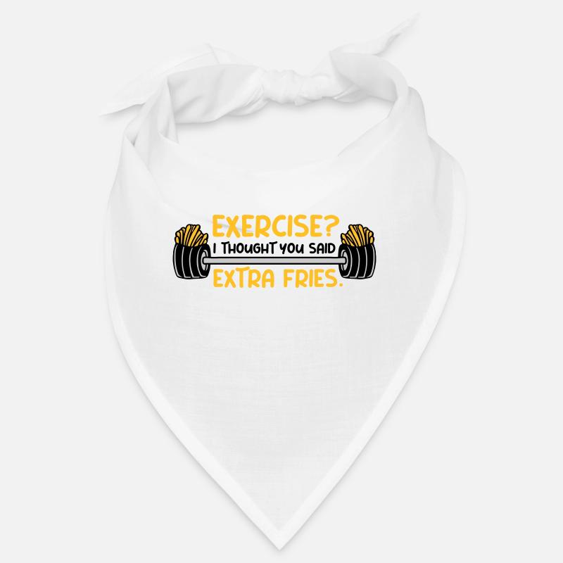 Exercise Extra Fries Zitat Bandana