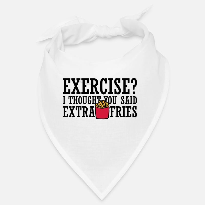Exercise Extra Fries Zitat Bandana