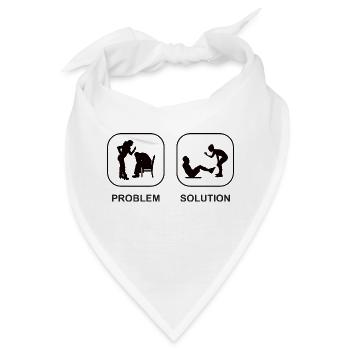 Fitness Bodybuilder Krafttraining Sportler Muskel - Bandana - Weiß - Vorne