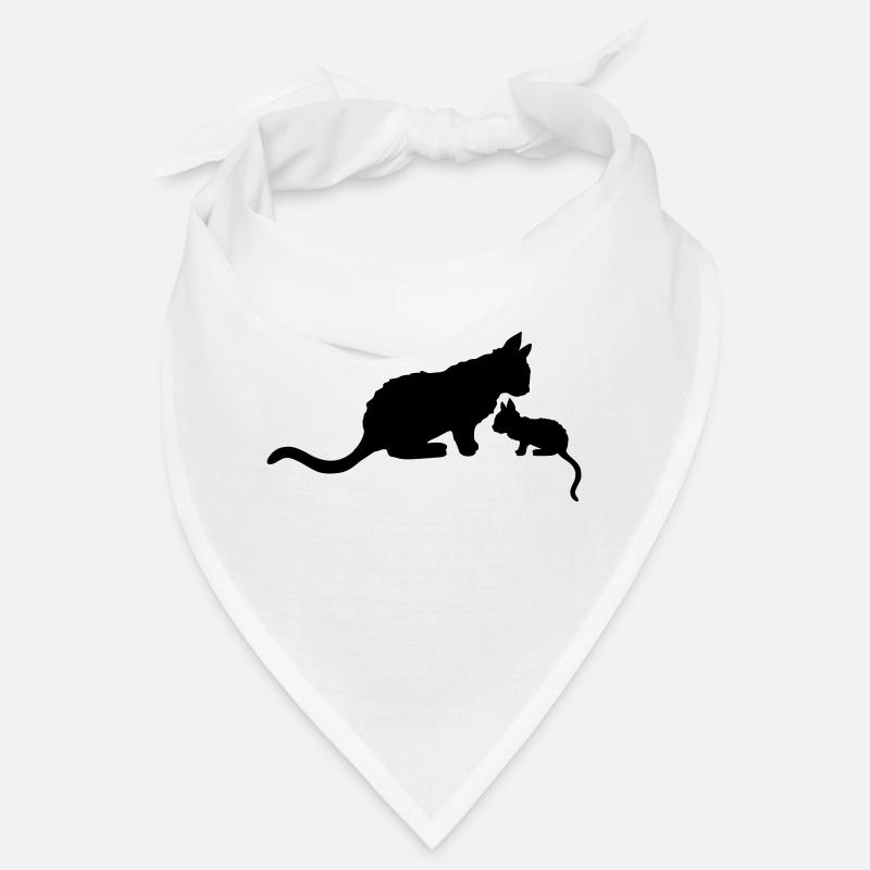 Mama Katze Kitten Silhouette Bandana