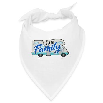 team familie campen abteilungsleiter elternschaft - Bandana - Weiß - Vorne