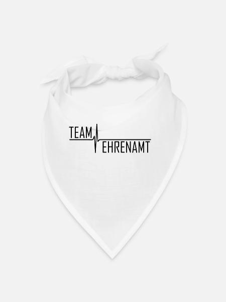 team ehrenamt wenn helfen herzenssache ist - Bandana - Weiß - Vorne