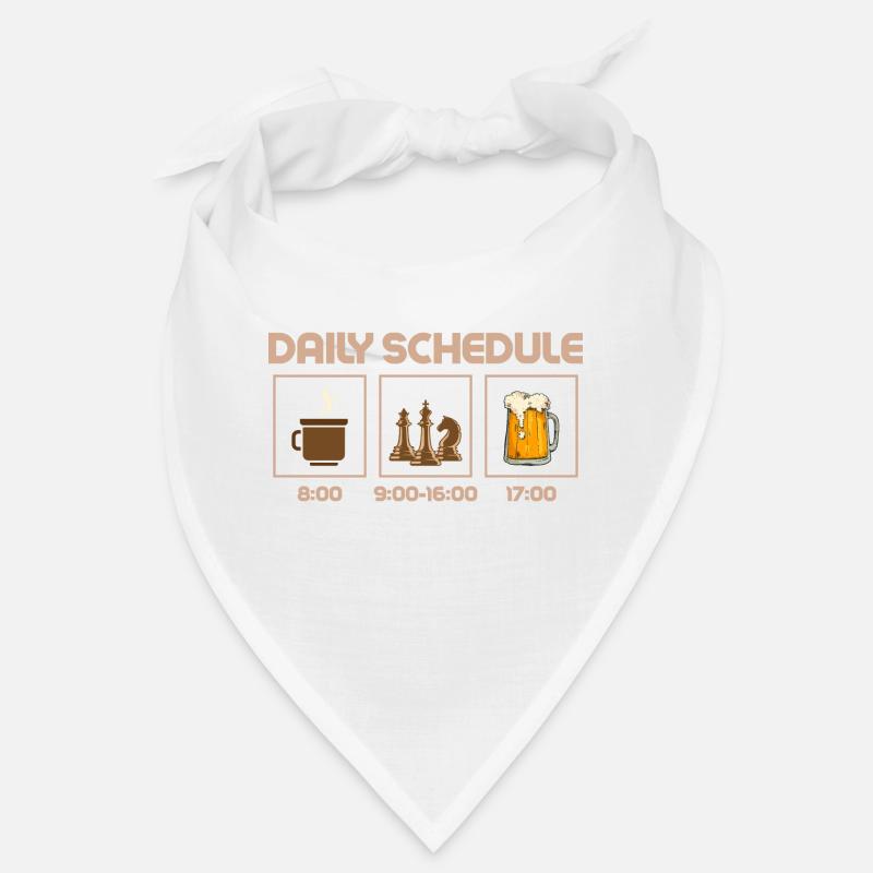 Daily Schedule Chess Player Chess Board Bandana