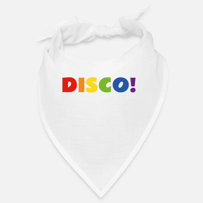 DISCO Regenbogen Text Bandana