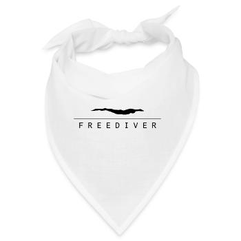 Freediver in stromlinienförmiger Position - Bandana - Weiß - Vorne