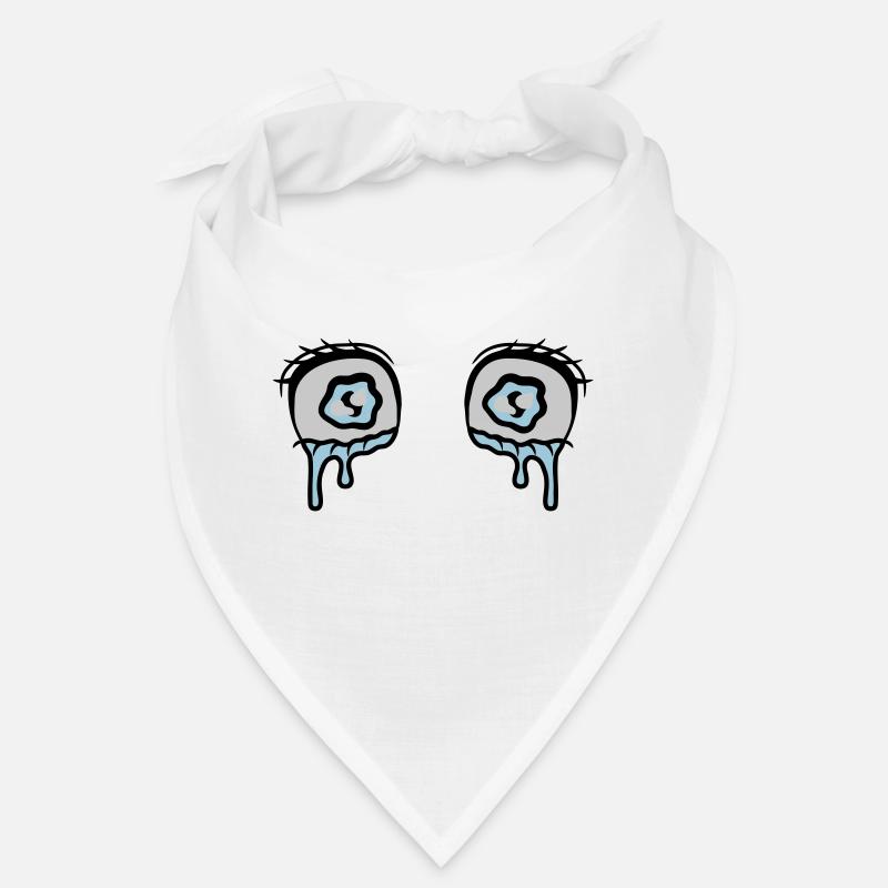 Yeux comiques larmes tristes Bandana