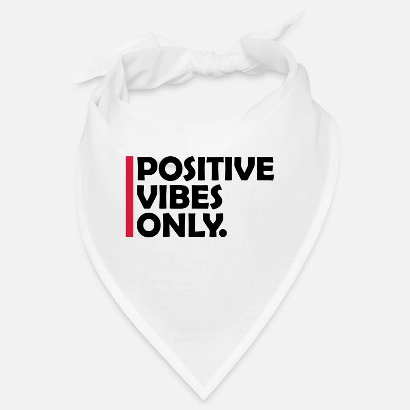 Slogan Positive Vibes Only Bandana
