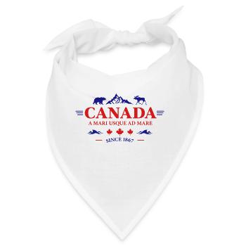 Kanada Vancouver Montreal Toronto Maple Leaf Bären - Bandana - Weiß - Vorne