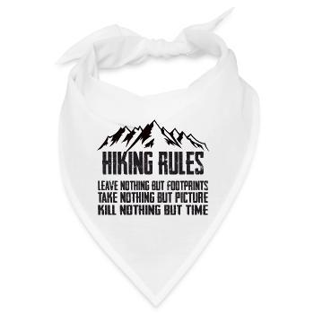 Hiking Rules - Bandana - Weiß - Vorne