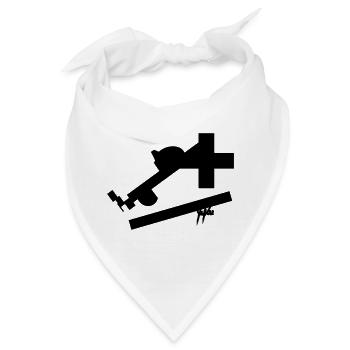 cross II - Bandana - Weiß - Vorne