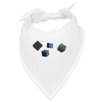 Würfel - Bandana - Weiß - Vorne