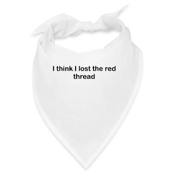 Roter Faden - Bandana - Weiß - Vorne