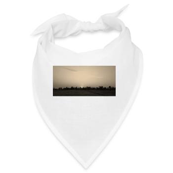 Sonnenuntergang - Bandana - Weiß - Vorne