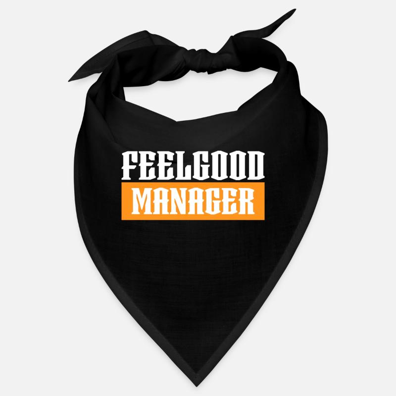 Agence Feelgood manager tshirt orange noir Bandana