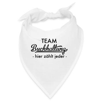Team Buchhaltung - Bandana - Weiß - Vorne