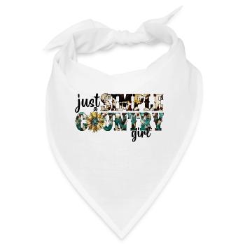 Country Musik ländlich Landei Countrymusiker Mom - Bandana - Weiß - Vorne