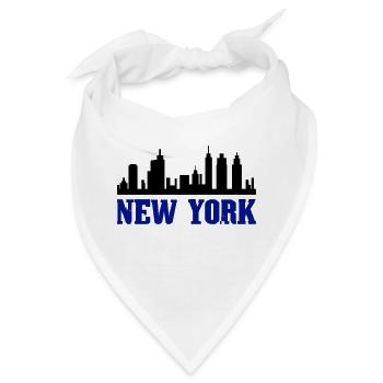 New York - Bandana - Weiß - Vorne