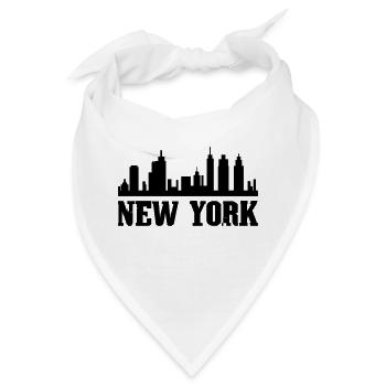 New York - Bandana - Weiß - Vorne