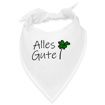Alles Gute - Bandana - Weiß - Vorne