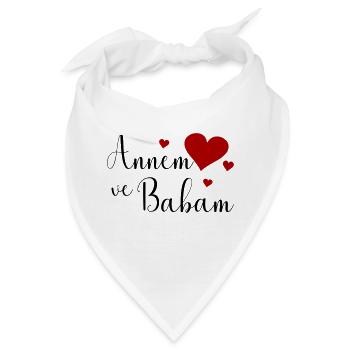 Annem ve Babam - Bandana - Weiß - Vorne