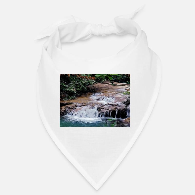Dessin de la Provence - Petite cascade de rivière Bandana