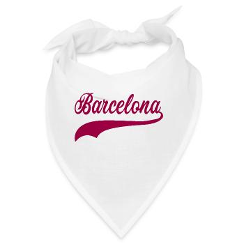 barcelona swoosh - Bandana - Weiß - Vorne