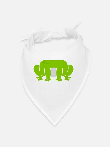 Disguise costume sitting frog - Bandana - white