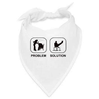 Bodybuilder Fitness Sportler Muskel Krafttraining - Bandana - Weiß - Vorne