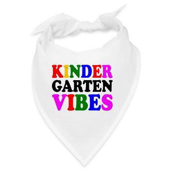 kindergarten vibes - Bandana - Weiß - Vorne