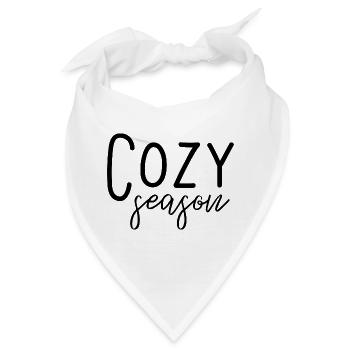 Gemütliche Jahreszeit - Bandana - Weiß - Vorne
