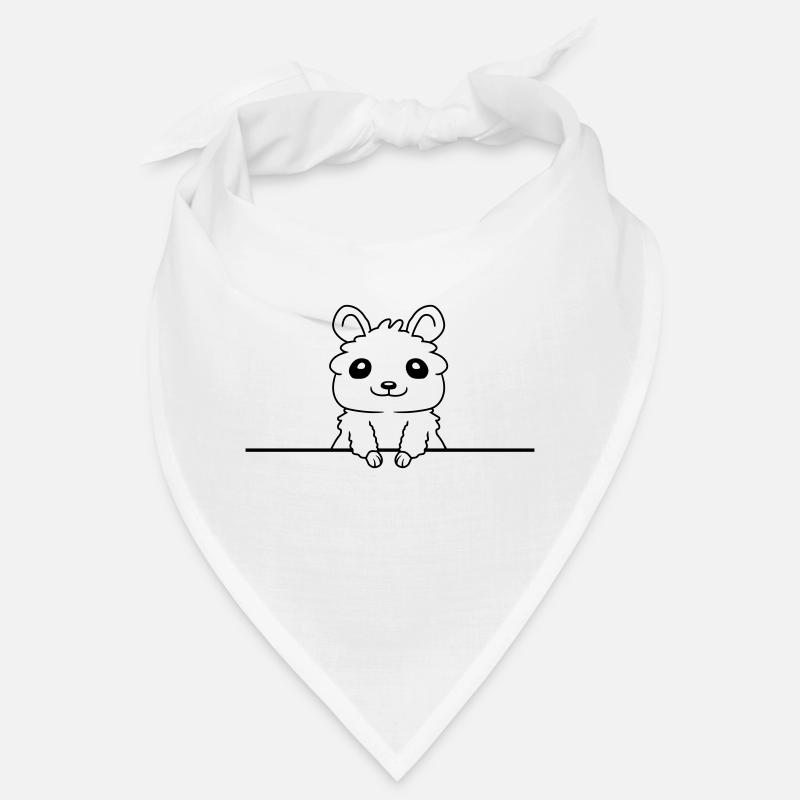 Derrière le mur hamster drôle Bandana