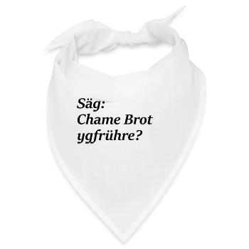 Schweizerdeutsch; cooler Spruch; Mundart; Berner - Bandana - Weiß - Vorne