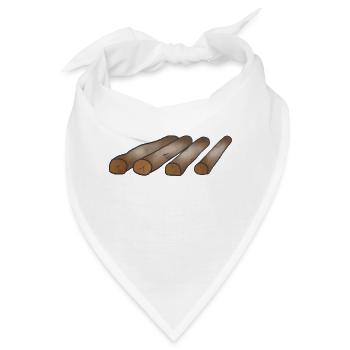 Holz Heizen Holz Liebhaber Geschenk - Bandana - Weiß - Vorne