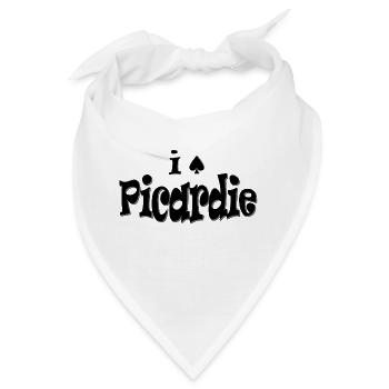 Ich liebe Picardie - Bandana - Weiß - Vorne