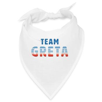Team Greta | Warming Stripes - Bandana - Weiß - Vorne