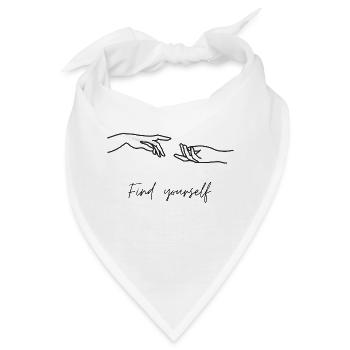 Find yourself - Bandana - Weiß - Vorne