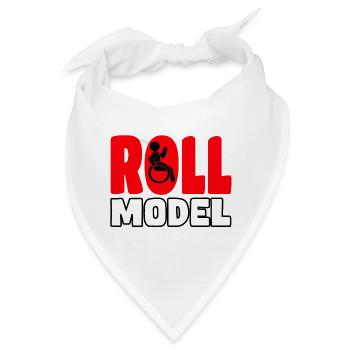 Jeder Rollstuhlfahrer ist ein Rollenmodell* - Bandana - Weiß - Vorne