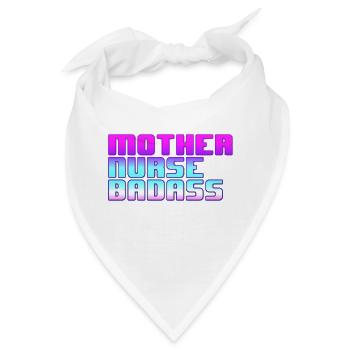 Mother Nurse Badass - Bandana - Weiß - Vorne