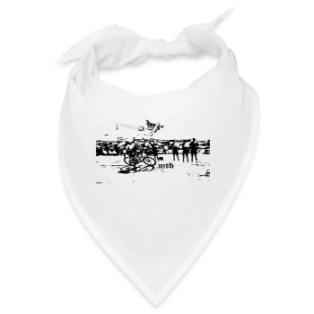 MTB Downhill Mountainbike - Bandana - Weiß - Vorne