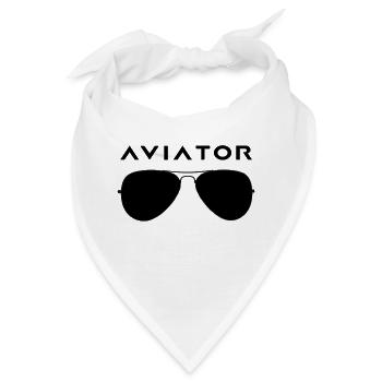 Aviator Sonnenbrillen - Bandana - Weiß - Vorne