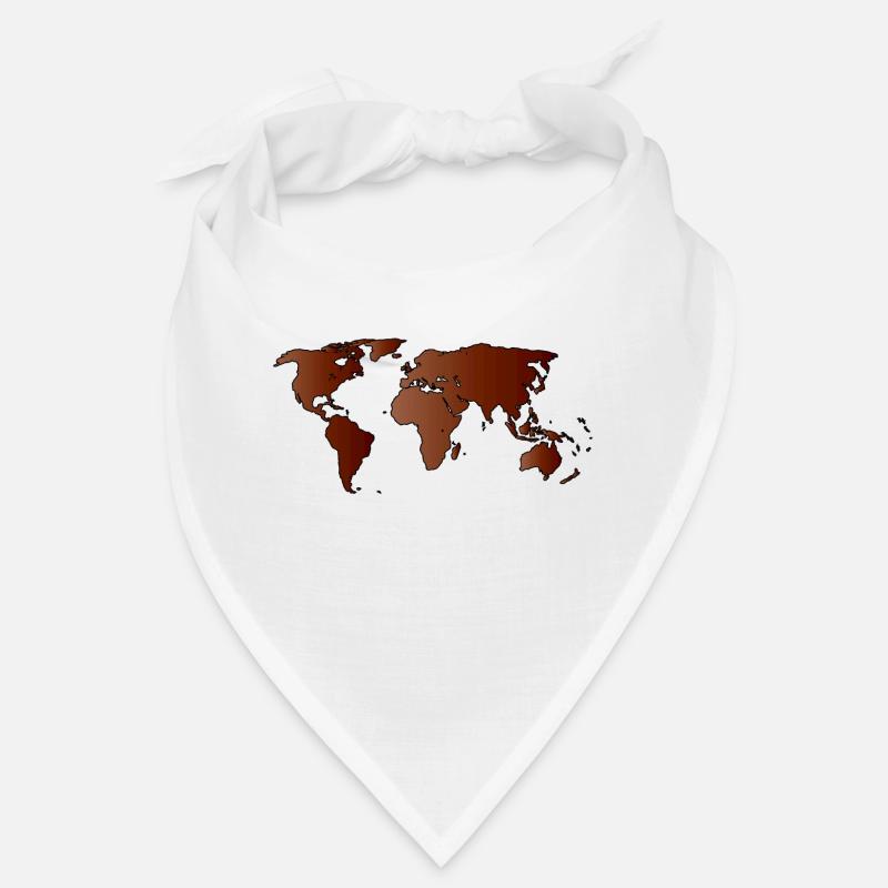 Plan de la carte du monde Bandana