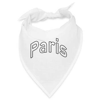 Paris - Bandana - Weiß - Vorne