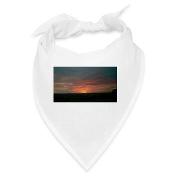 Sonnenuntergang - Bandana - Weiß - Vorne