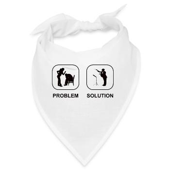 Dirigent Musik Dirigenten Dirigieren Geschenk - Bandana - Weiß - Vorne